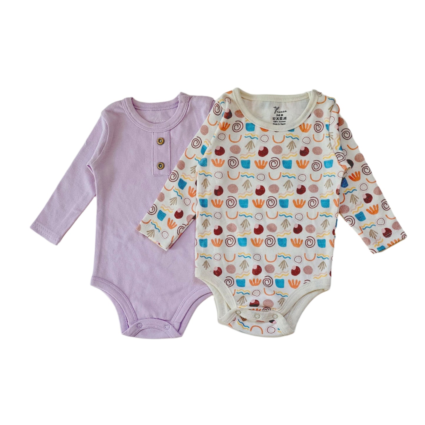 سالوبيت بيبي طويلة الأكمام من القطن بنسبة 100%