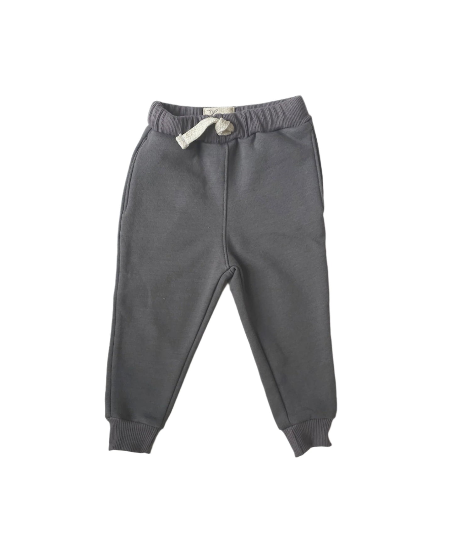 Unisex Basic Cotton Fleece Sweatpants With Pocket one piece