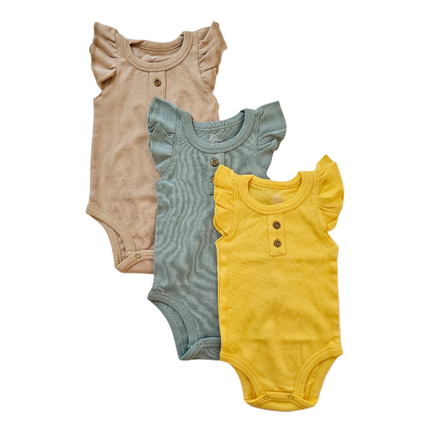 100% cotton 1 piece ruffle bodysuit