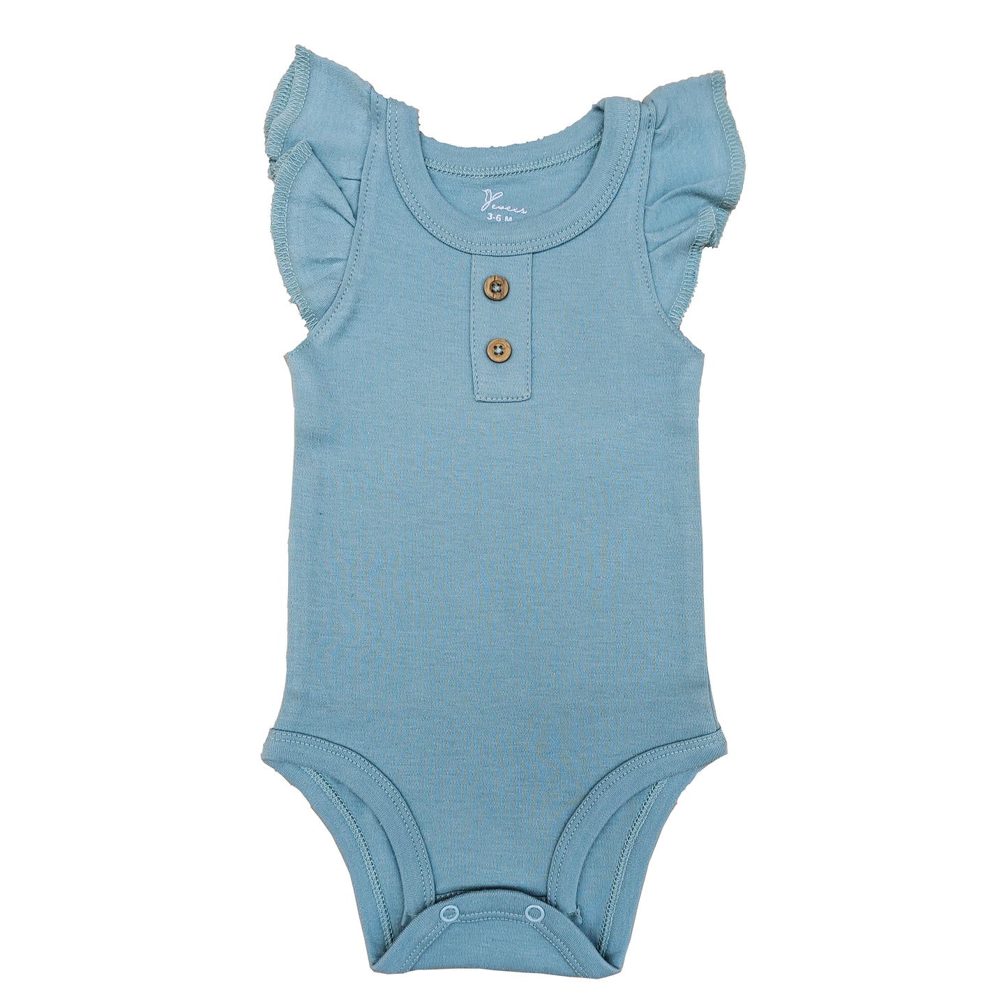 100% cotton 1 piece ruffle bodysuit