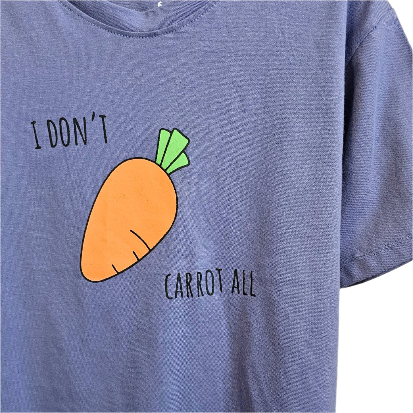 Oversized 'I DON'T CARROT ALL! ' jersey T-shirt 100% cotton