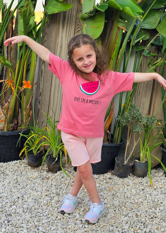 Oversized 'ONE IN A MELON!' jersey T-shirt 100% cotton