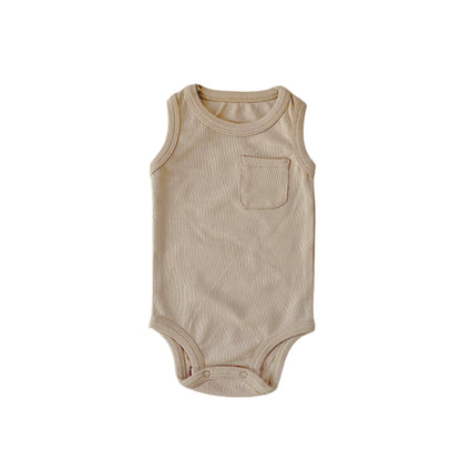 one piece colorful sleeveless baby bodysuits