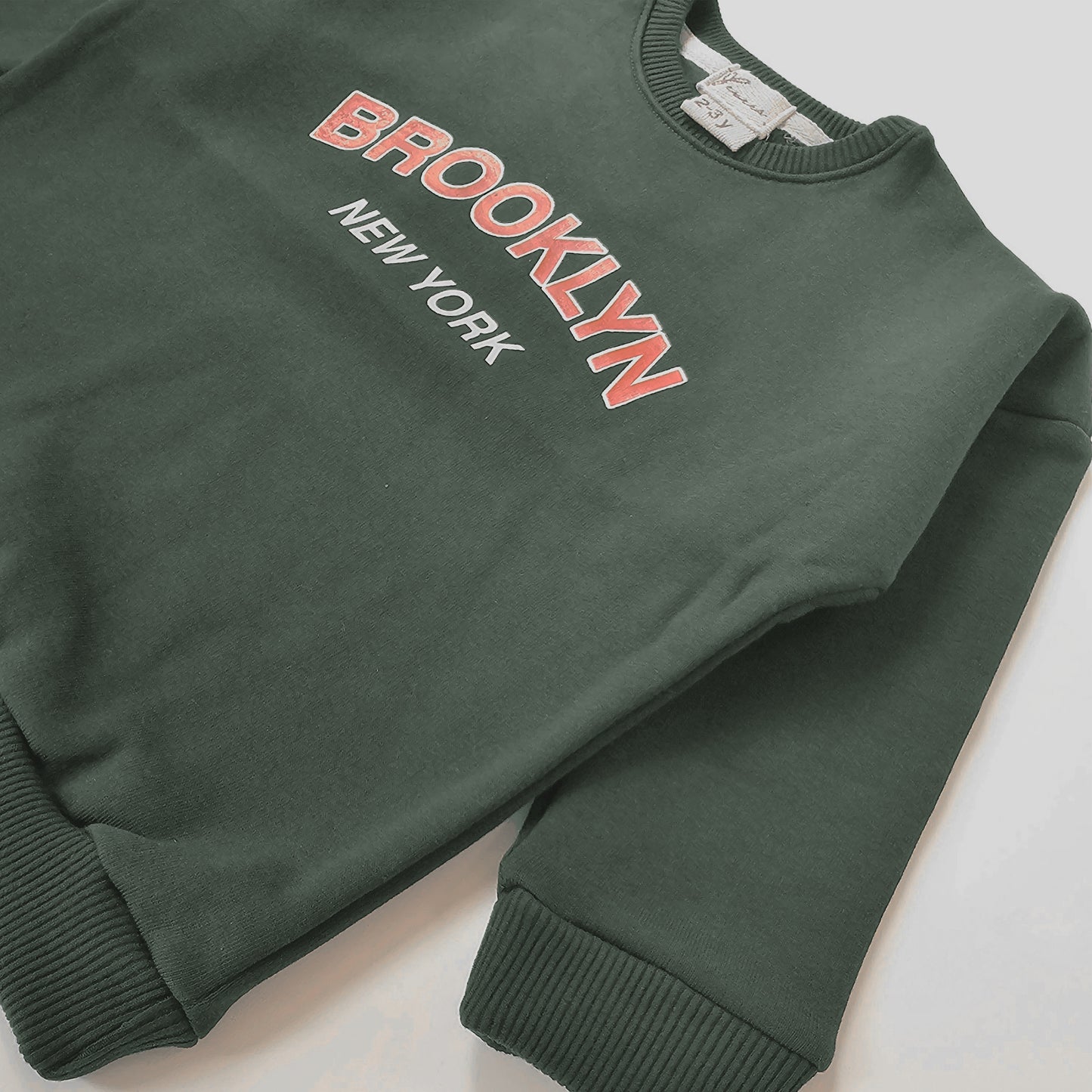 Unisex Dark Green Oversized Brooklyn Sweatshirt