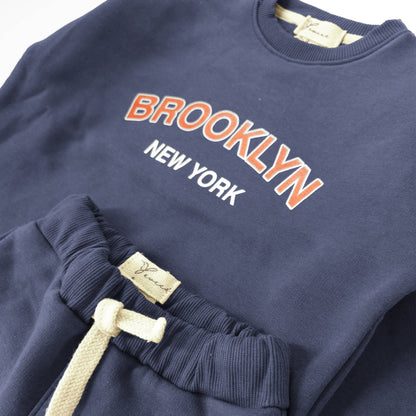 Unisex Navy Blue Brooklyn 2 piece set