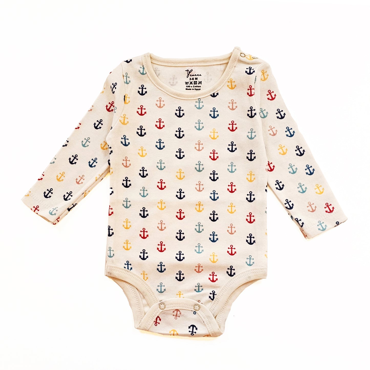 100% cotton 3-pack long sleeve bodysuit set