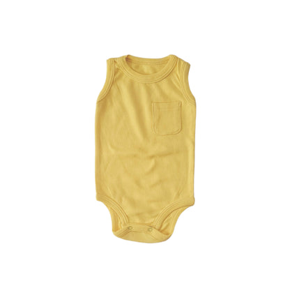 one piece colorful sleeveless baby bodysuits