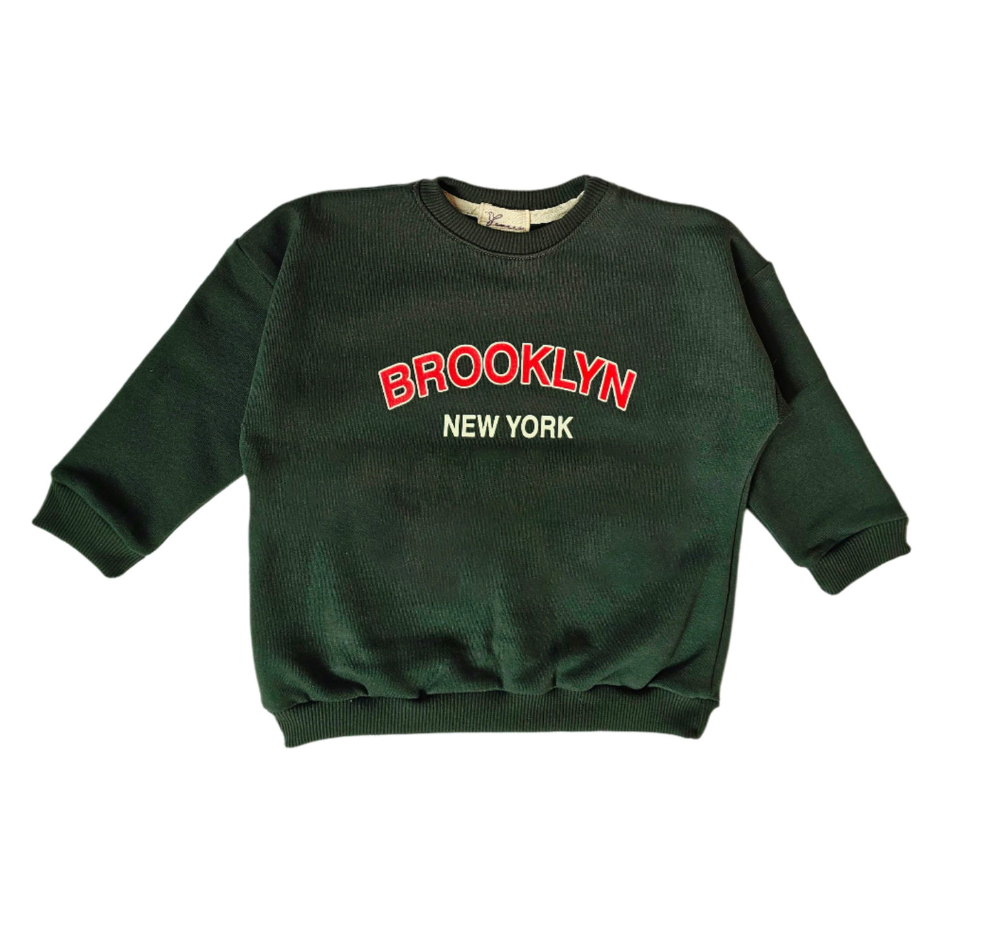 Unisex Dark Green Oversized Brooklyn Sweatshirt