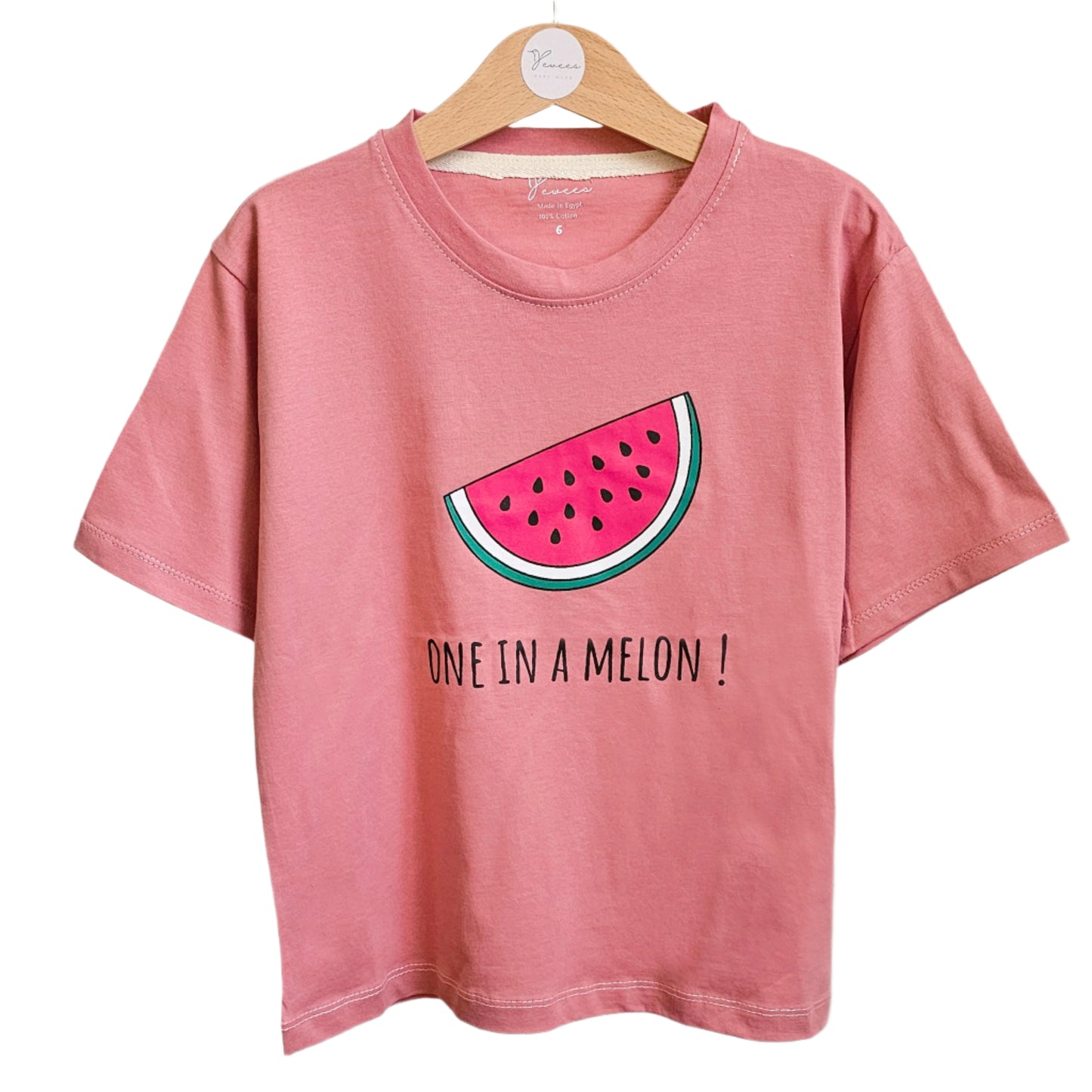 Oversized 'ONE IN A MELON!' jersey T-shirt 100% cotton