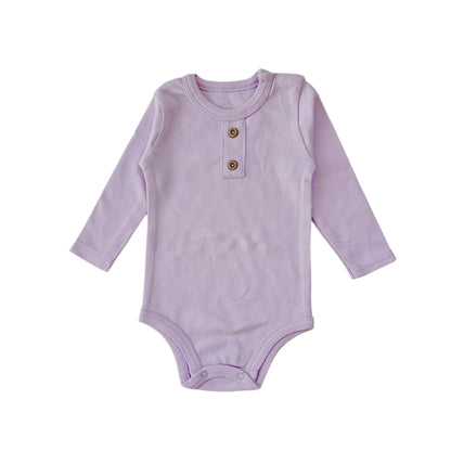 one piece colorful long sleeved baby bodysuits